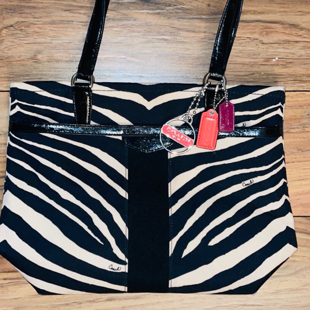 Coach Zebra Print shoulder bag